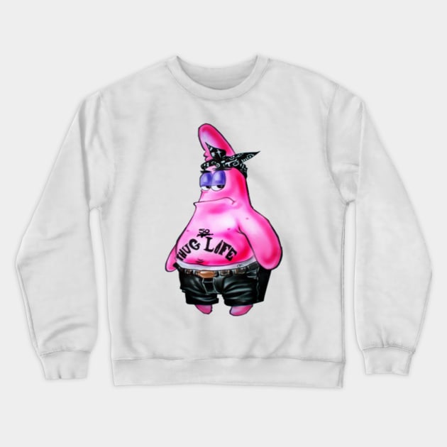 Patrick Star Crewneck Sweatshirt by Prawlin